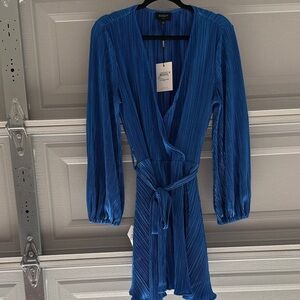 Bardot Royal Blue Wrap Dress